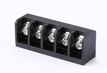 Electrical Black Barrier Terminal Blocks With Removable Clear Plastic Insulating Cover