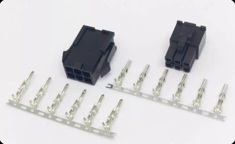 Mitsubishi Schneider 6-pin Servo Motor Connector with Silver and Gold Plated Pins for Wide Temperature Range (-40℃ to +105℃)