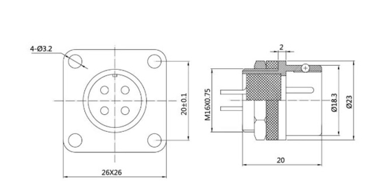 Circular Servo Motor Connectors M10 12 18 16 2pin 3pin 4pin 5pin 7pin 9pin 12pin
