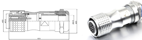 Circular Servo Motor Connectors M10 12 18 16 2pin 3pin 4pin 5pin 7pin 9pin 12pin