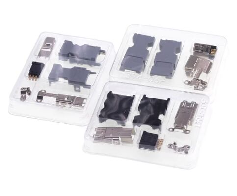 Moog ITT Servo Motor Connector with 1000V Voltage Rating Silver and Gold Plated Contacts for Panel or Cable Mount