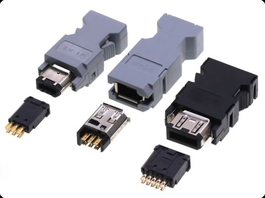 Moog ITT Servo Motor Connector with 1000V Voltage Rating Silver and Gold Plated Contacts for Panel or Cable Mount