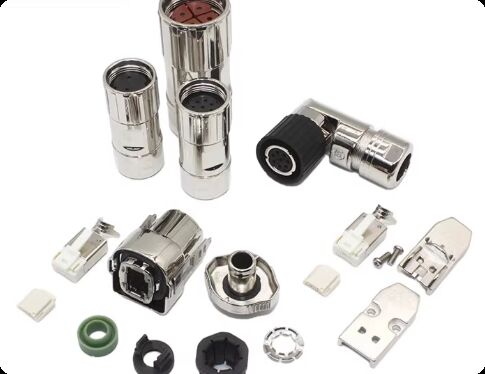 Applicable for Siemens V90 servo power line straight plug 4-core connector 6FX2003-0LL13/0LL13