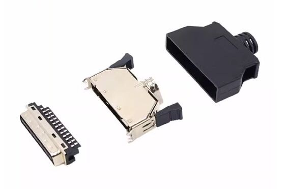 SCSI Servo Connector, Spring Terminal Solder Type, CN Slot Type, 14/20/26/36/50P, Black/Beige