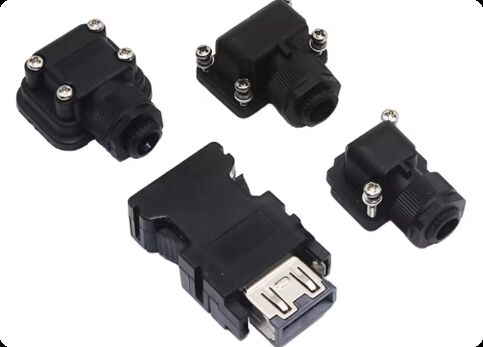 Applicable Mitsubishi servo drive encoder motor power cable plug SM-10P Mitsubishi 2/4/9P connector