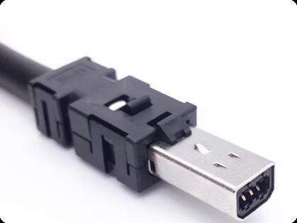 Panasonic Servo Motor Connector with RS232 RS485 Communication Silver and Gold Plated Contacts 1000V Voltage Rating