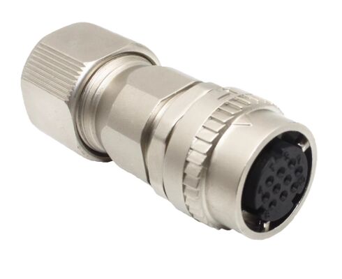 1000V Voltage Rating Servo Motor Connector with Silver and Gold Plated Contacts and Moog Gender Configuration