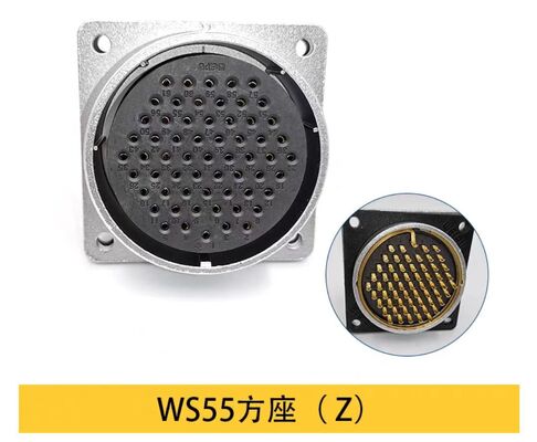 WS55 Servo Motor Connector with Silver Pin Golded 4PIN 5PIN 7PIN  40 PIN  53PIN 61PIN  Options for Panel Mount or Cable Mount