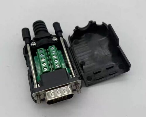 DB9 Solder-Free Connector with Metal/Plastic Construction for Wide Operating Temperature RS232 Plug and Socket