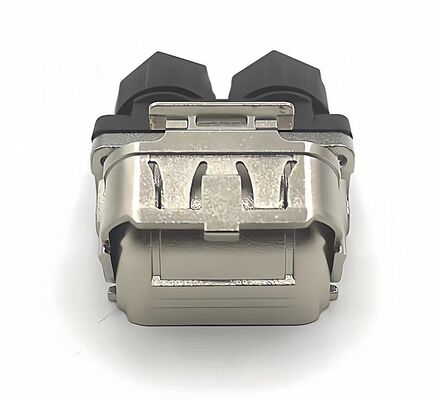 6FX2003 Servo Motor Connector with 1000V Voltage Rating, Silver and Gold Plated Contacts, and Dual Outlet 3HD00