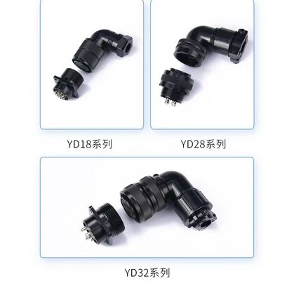 Waterproof 1000V Servo Motor Connector for Industrial Automation with Aviation Plug and Encoder Connector