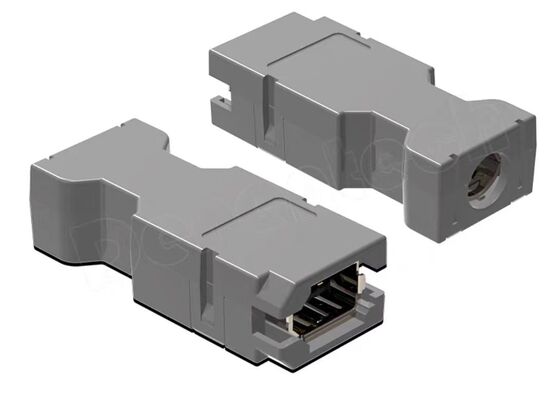 6FX2003 Model Servo Motor Connector with Crimp/Solder Termination and Panel/Cable Mount Options for Industrial Automation