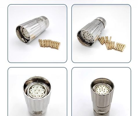 M23 M40 Seriers E P प्रकार पुरुष महिला सर्वो मोटर केबल कनेक्टर्स